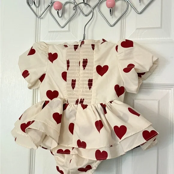Ivy City Co Heart Ruffle Baby Bubble - Picture 8 of 13